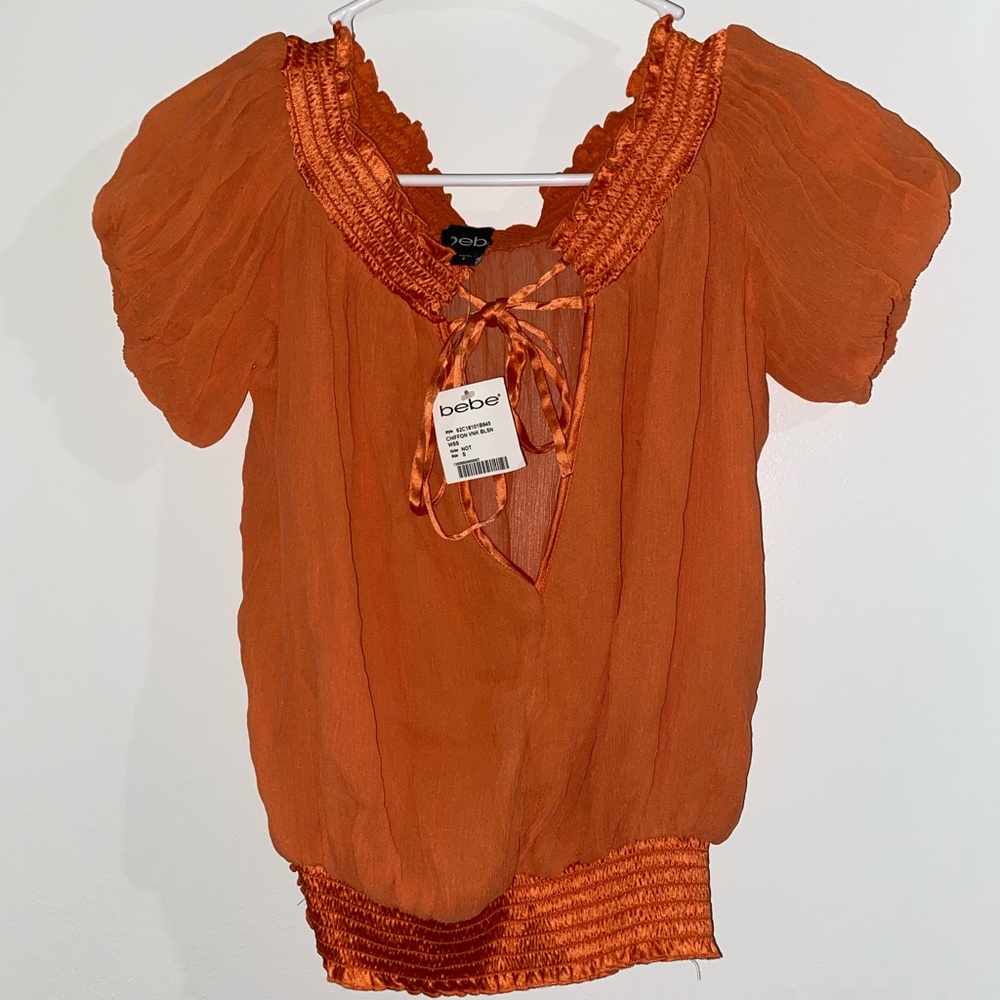 Bebe off the shoulder top